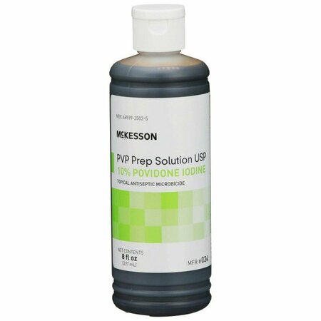 MCKESSON Microbicide Antiseptic PVP Scrub Solution, 8 oz. Bottle, 24PK 34
